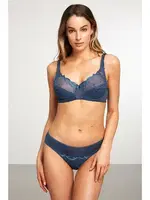 Kom Beliza Balenli Toparlayıcı Sütyen Mavi görsel 7