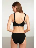 Kom Carmina Baskılı Toparlayıcı Sütyen Mükemmel Toparlayıcı Siyah görsel 10