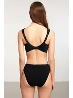 Kom Toparlayıcı Sütyen - Serena Dikişsiz Toparlayıcı Sütyen Siyah görsel 9