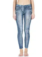 Kot Görünümlü Kadın Tayt Derya Kurşun 440 Mavi