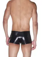 La Blinque Erkek Deri Fermuarlı Boxer 15526 Siyah detay görünüm