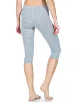 Lastikli Kısa Kadın Tayt Derya Kurşun 411 Gri detay görünüm