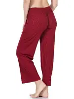 Lastikli Pegasus Pantolon Derya Kurşun 020 Bordo detay görünüm