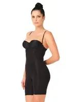 Lazer Kesim Göğsü Açık Boxer Boy Korse Emay 2758 Siyah görsel 6