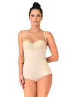 Lazer Kesim Göğsü Açık Slip Korse Emay 2723 Ten görsel 4