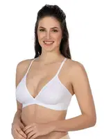 Lazer Kesim Yapıştırma İz Yapmaz Sütyen Emay 2809 Beyaz görsel 5