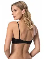 Le Jardin Destekli Straplez 2 Beden Büyük Gösteren Sütyen 7036 Siyah görsel 4