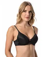 Le Jardin Fanetta Soft Cup Taşlı Büyük Beden Sütyen 9405 Siyah farklı açı