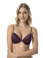 Le Jardin Valeria Biyeli Taşlı Micro Sütyen 7007 Mürdüm detay görünüm