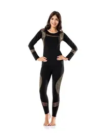 Derya Kurşun Leopar Detaylı Kadın Tayt Takım Derya Kurşun 1128