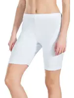 Likralı Battal Kısa Kadın Tayt Derya Kurşun 412B Beyaz farklı açı