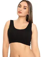 Spor Battal Büyük Beden Bady Sütyen Lüx DRM 305 Siyah