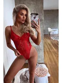 Merry See Sexy Kırmızı Body Merry See MS2517