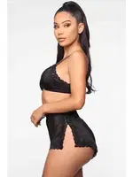 Merry See Şık Seksi Sütyen Külot Takım MS3247-Siyah Siyah farklı açı