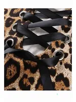 Sırt Detaylı Leopar Body Gecelik iç giyim Çok Renkli Merry See MS3238 Çok Renkli görsel 6