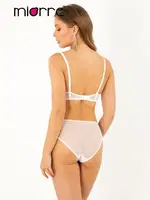 Miorre Dantel Push Up Sütyen Takım 148-006965 Ekru görsel 5