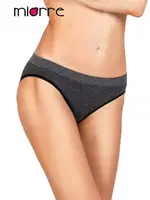 Miorre 3 Adet Dikişsiz Bayan Slip Siyah farklı açı