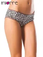 Miorre Bayan 3 Lü Rengarenk Penye Slip LEOPAR-KAHVE-EKRU