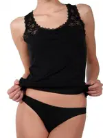 Miorre Bayan Dantelli Modal Atlet Siyah farklı açı