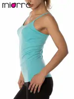 Miorre Bayan ince Askılı Seamless Atlet Yeşil görsel 5