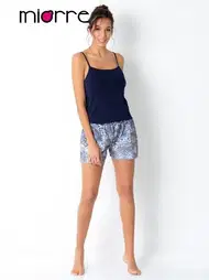 Miorre Miorre Bayan Şortlu Pijama Takım