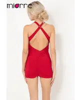 Miorre Çapraz Sırt Detaylı Mini Elbise Kırmızı görsel 11