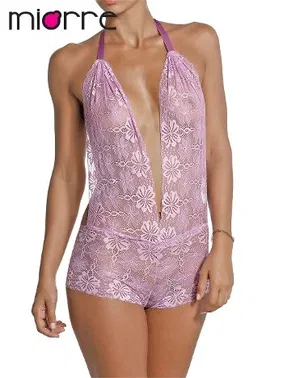 Miorre Göğüs Dekolteli Miorre Dantel Babydoll - Alternatif Görünüm