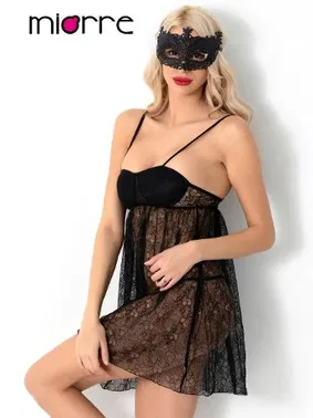 Miorre Maskeli Dantelli Fantezi Gecelik - Alternatif Görünüm