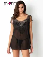 Miorre Despacito Babydoll Siyah detay görünüm