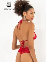 Miorre Fantezi Kırmızı Babydoll Sütyen Takım Kırmızı görsel 6