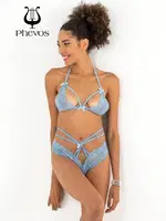 Miorre Fantezi Mavi Babydoll Sütyen Takım Mavi görsel 6