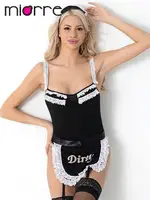 Miorre Dirty Fantezi Hizmetçi Kostümü 012-000050 Siyah detay görünüm