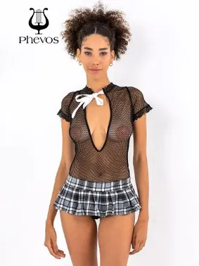 Miorre Miorre Fileli Ekose Etek Kostüm Takımı