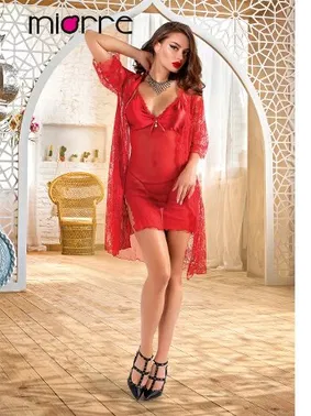 Miorre Miorre Gecelik ve Sabahlık 3lü Set - Alternatif Görünüm