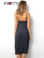 Miorre Gri Puantiyeli Penye Gecelik Puantiyeli görsel 5