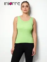 Miorre Kalin Askılı Seamless Bayan Atlet Yeşil görsel 6