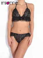 Miorre Kapsız Dantel Sütyen Takım Siyah görsel 4