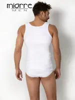 Miorre Kaşkorse Erkek Atlet - %100 Pamuk Beyaz görsel 4