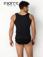 Miorre Kaşkorse Erkek Atlet - %100 Pamuk Siyah görsel 7