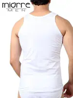 Miorre Klasik Erkek Atlet - %100 Pamuk Beyaz görsel 4