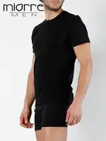 Miorre Modal Strech Sifir Yaka Fanila Siyah detay görünüm