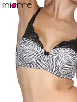 Miorre Yarım Dolgulu Zebra Desen Push Up Sütyen Takım Zebra görsel 8