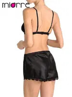 Miorre Saten Bralet Takım Siyah görsel 5
