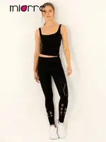 Miorre Seamless Dikişsiz Crop Top Atlet Siyah detay görünüm