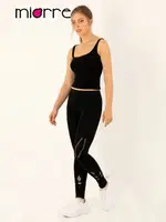 Miorre Seamless Dikişsiz Crop Top Atlet Siyah görsel 4
