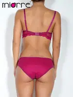 Yarım Dolgulu Vişne Dantelli Sütyen Takım Miorre 148-006995 Vişne Çürüğü görsel 6