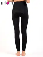 Şeritli Yüksek Bel Toparlayıcı Spor Taytı Siyah görsel 4