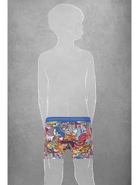 Doreanse Modal Baskılı Patchwork Renkli Boxer Doreanse 613 - Alternatif Görünüm