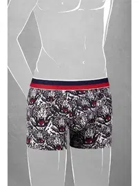 Doreanse Modal Kaplan Baskılı Normal Paça Renkli Boxer Doreanse 610