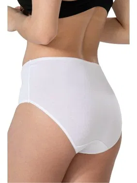 Emay Modal Pamuk Yüksek Bel Dantelli Bato Külot Emay 1445 - Alternatif Görünüm